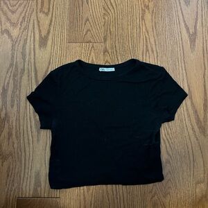 Black Zara Crop Top